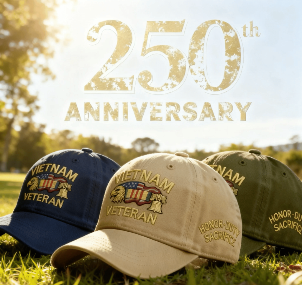 🦅Eagle & Liberty - Vietnam Veteran Honor Dad Hat🧢Hand embroidery