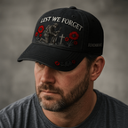 🌹3D Embroidery Heroes Never Forgotten Remembrance Cap ✝️ Keep Their Memory Alive