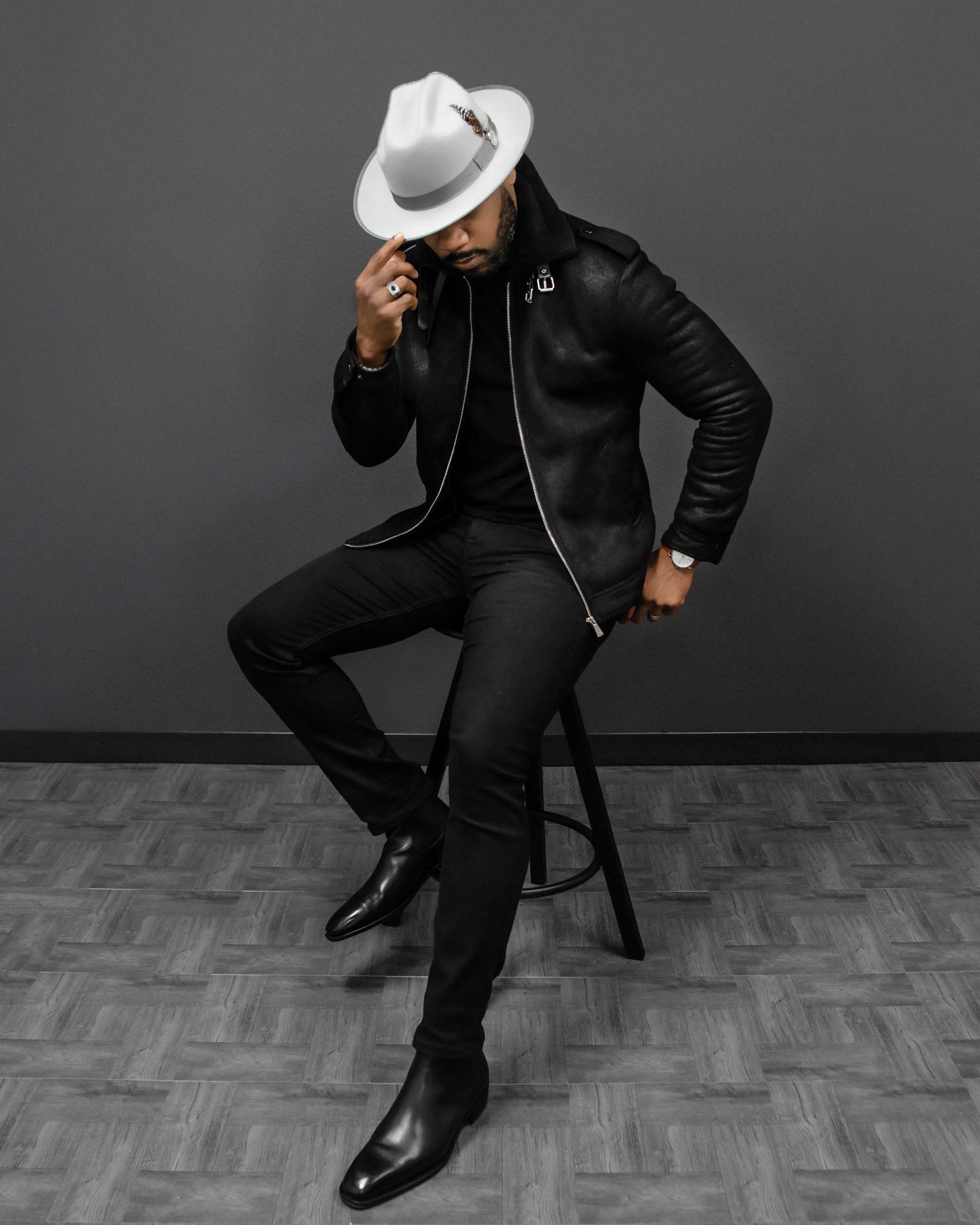 Miller Ranch Fedora - Platinum[Fast shipping and box packing]