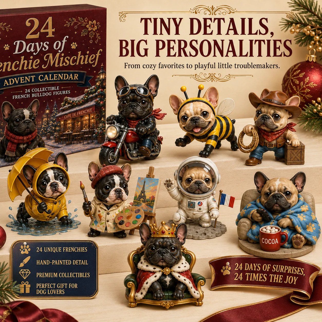 2026 Pet Advent Calendar – 24 Days of Frenchie Mischief