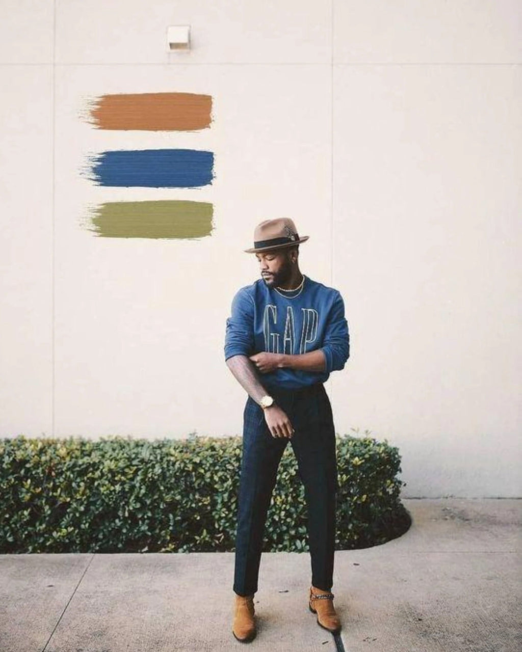 Trilby Fedora – Wheat[Fast shipping and box packing]