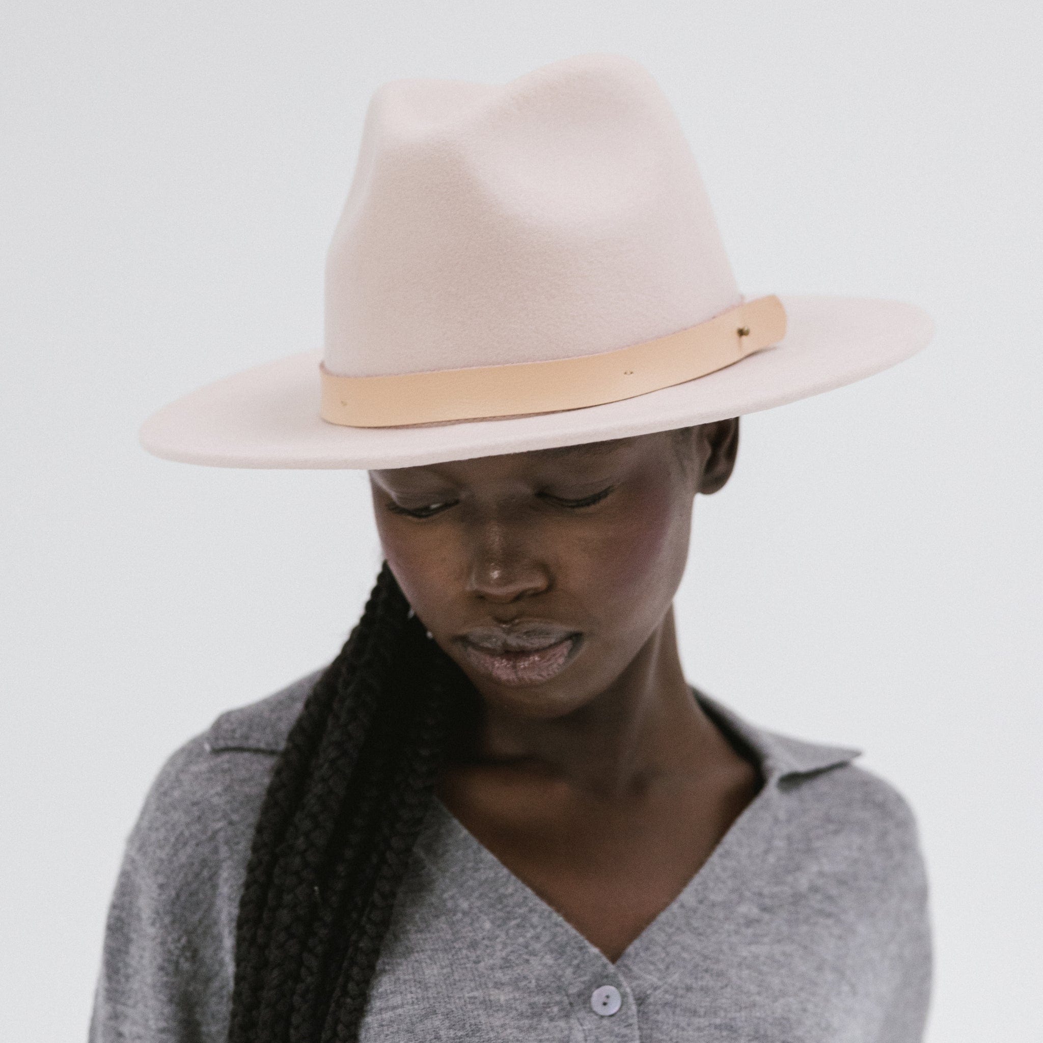 Shiloh Fedora with Leather Band