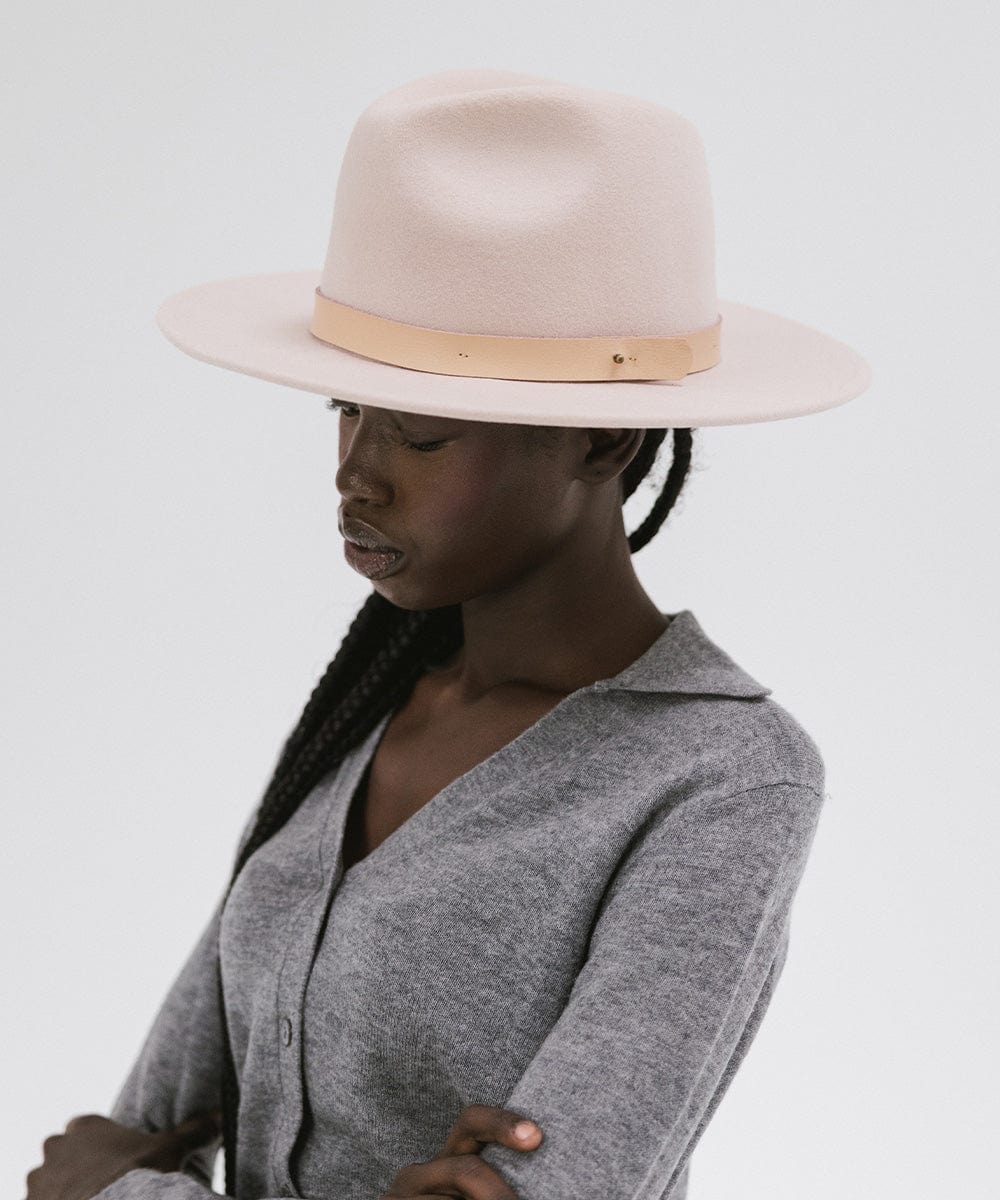Shiloh Fedora with Leather Band
