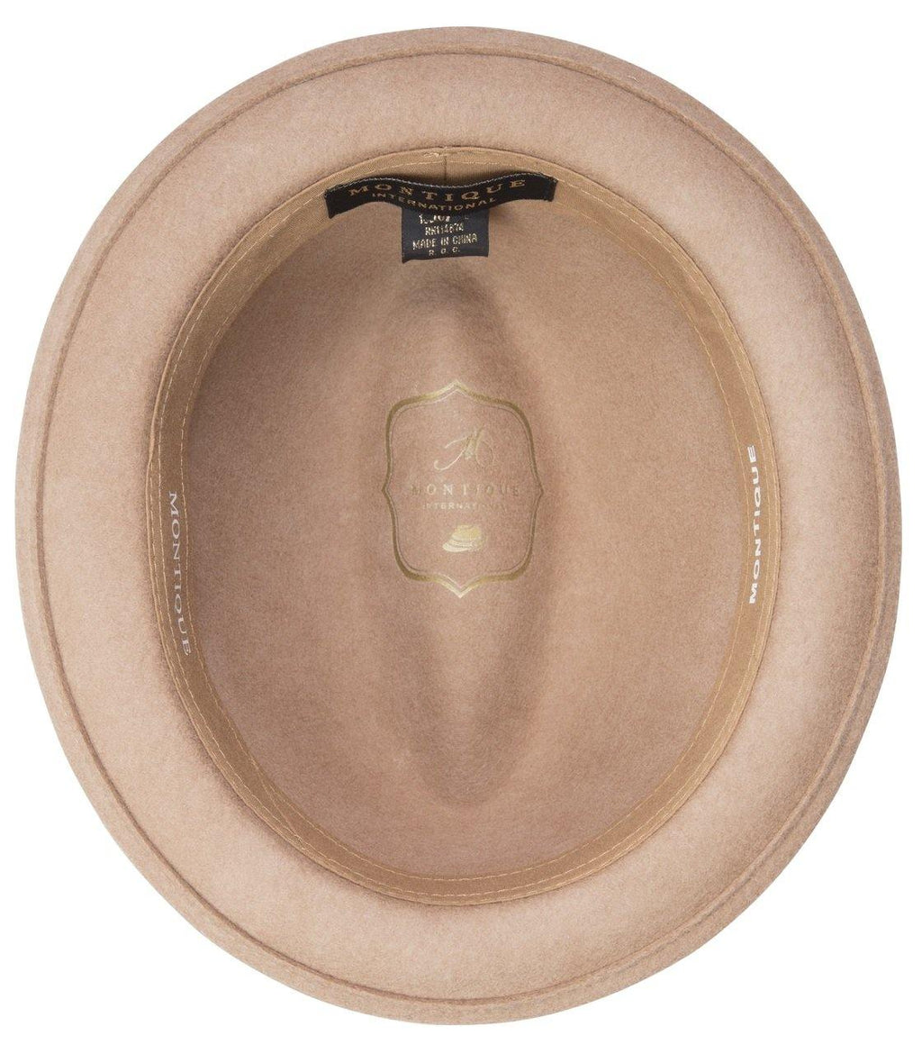 Camel Wool Felt Fedora Hat