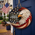 Custom Family Name Eagle Door Sign