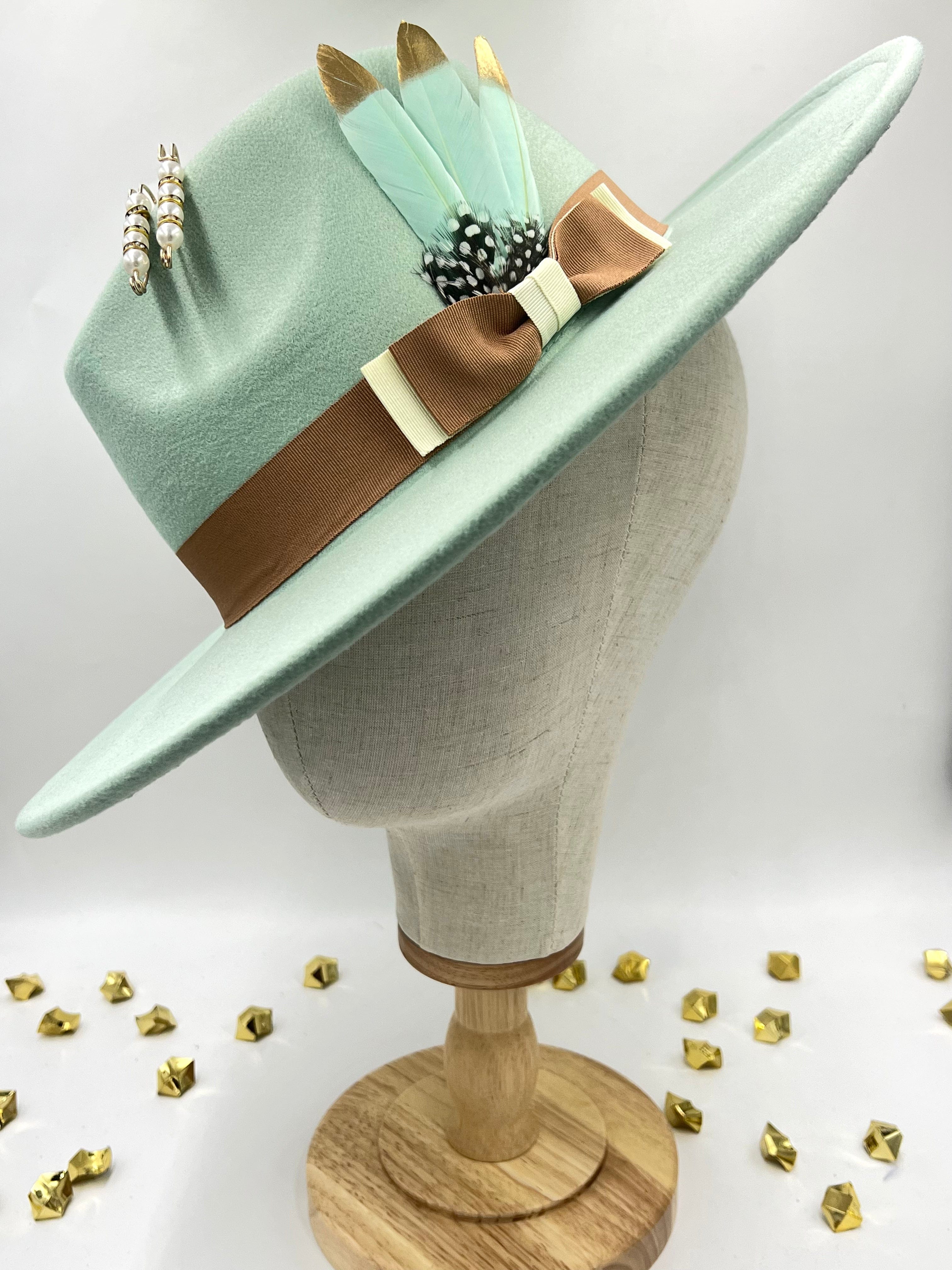 Bow Tie Fedora - vanilla mint