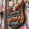 Custom Wood Sign - Personalized America 250th Anniversary Gifts