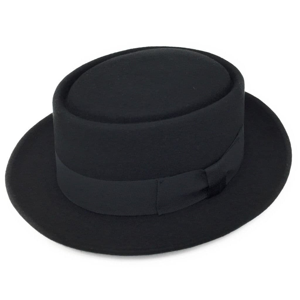 Lined Pork Pie Hat - Premium Wool