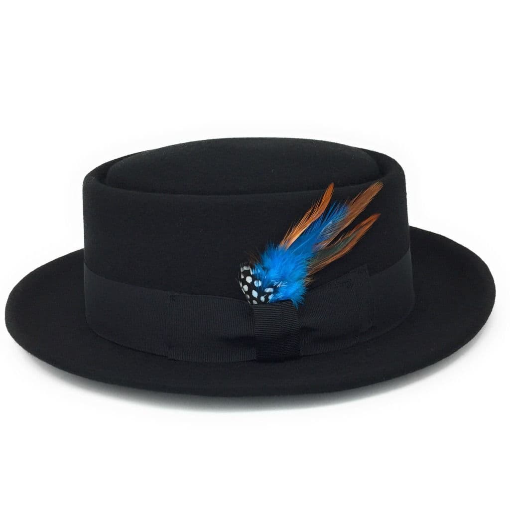 Lined Pork Pie Hat - Premium Wool