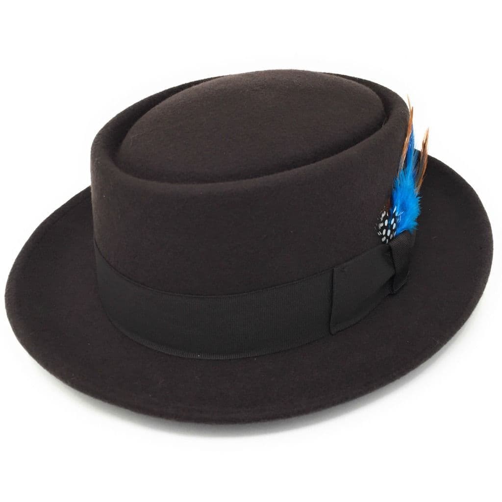 Lined Pork Pie Hat - Premium Wool