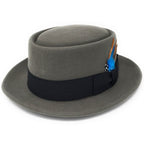 Lined Pork Pie Hat - Premium Wool