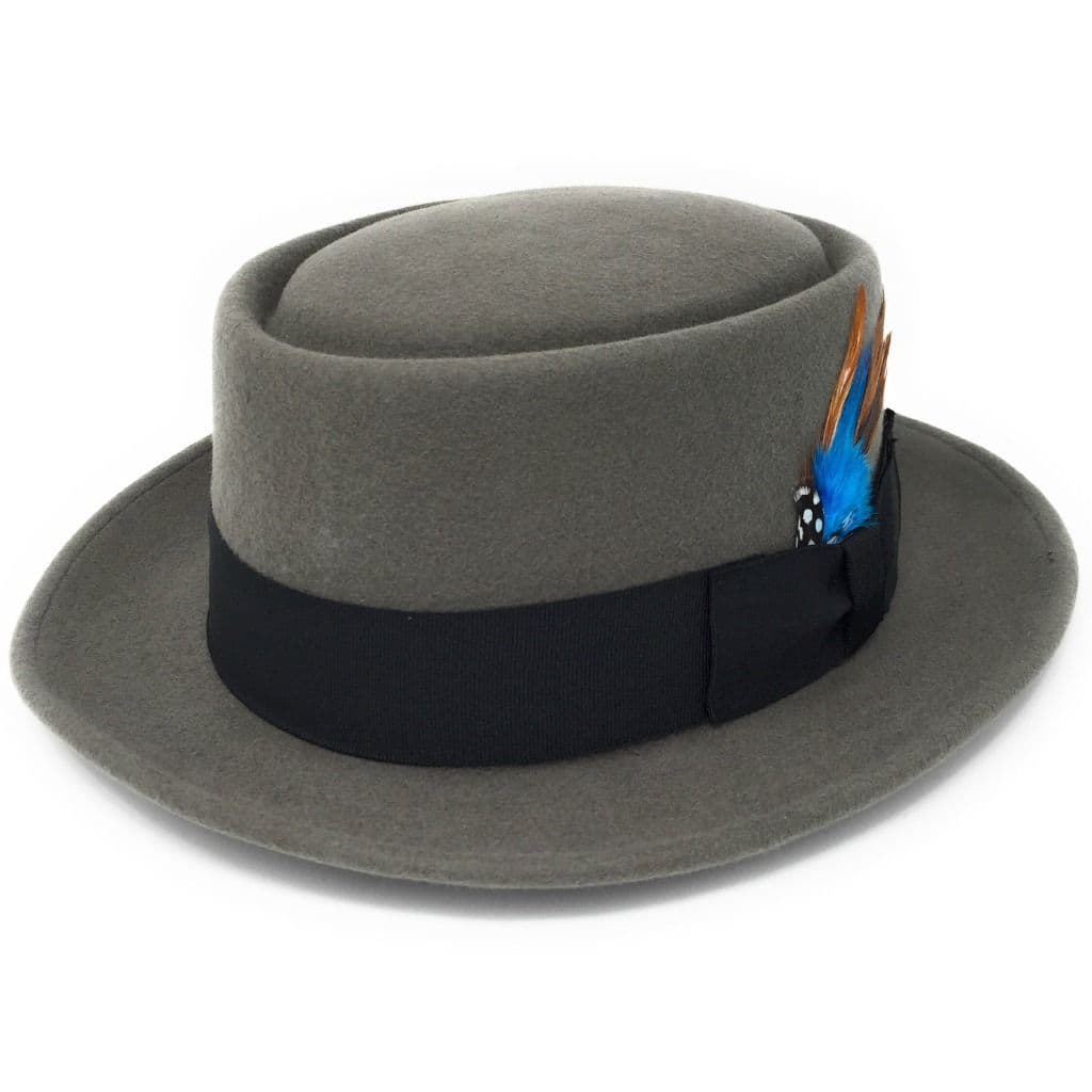 Lined Pork Pie Hat - Premium Wool