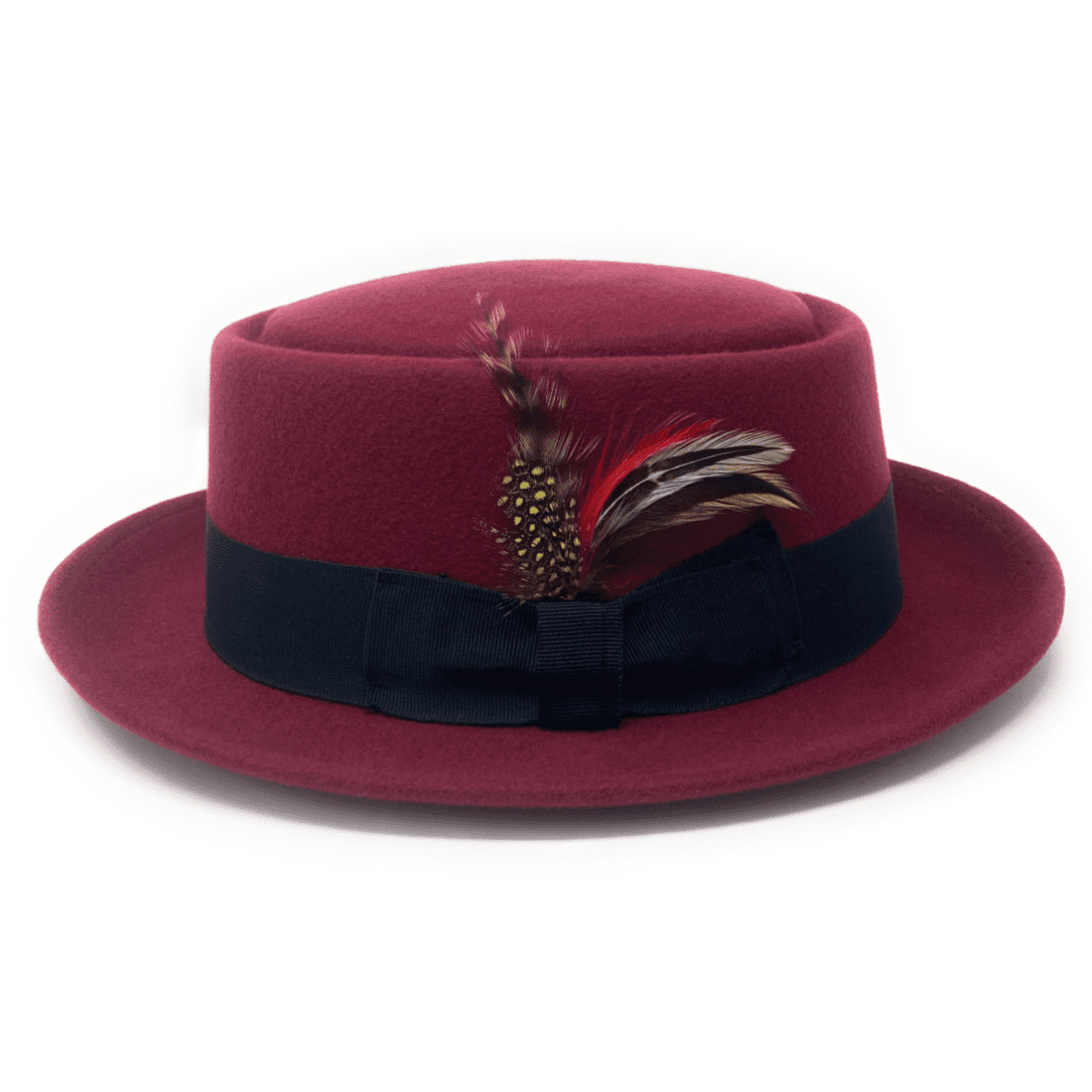 Lined Pork Pie Hat - Premium Wool
