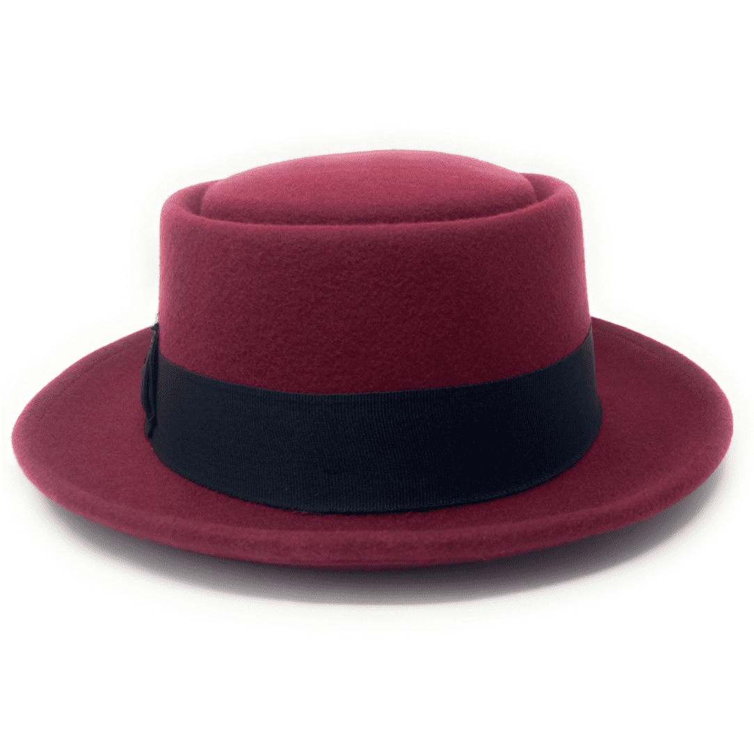 Lined Pork Pie Hat - Premium Wool