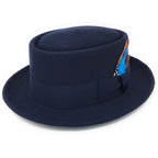 Lined Pork Pie Hat - Premium Wool