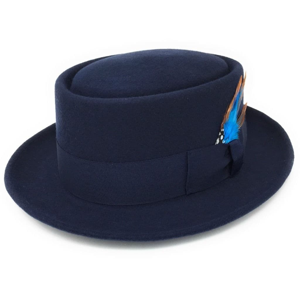 Lined Pork Pie Hat - Premium Wool