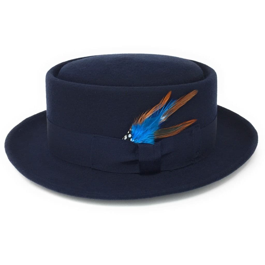Lined Pork Pie Hat - Premium Wool