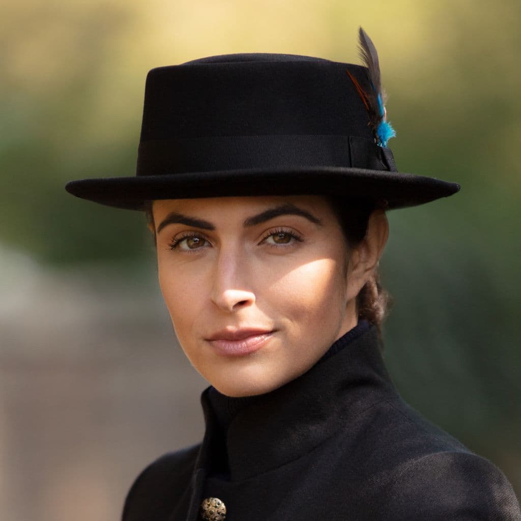 Lined Pork Pie Hat - Premium Wool