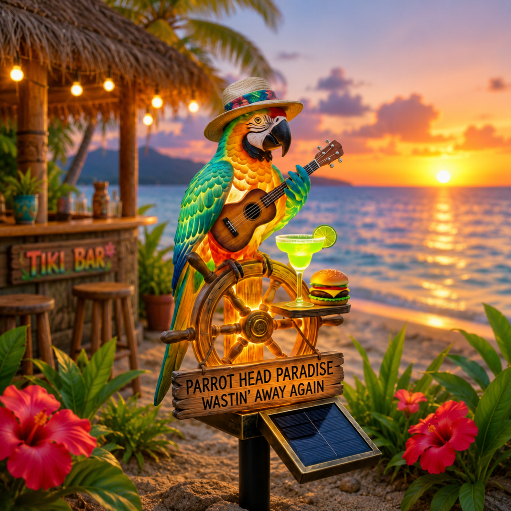 🔥Last Day 69% OFF🔥 - 🌴 Solar-Powered Parrot Garden Light – “Wastin' Away Again”