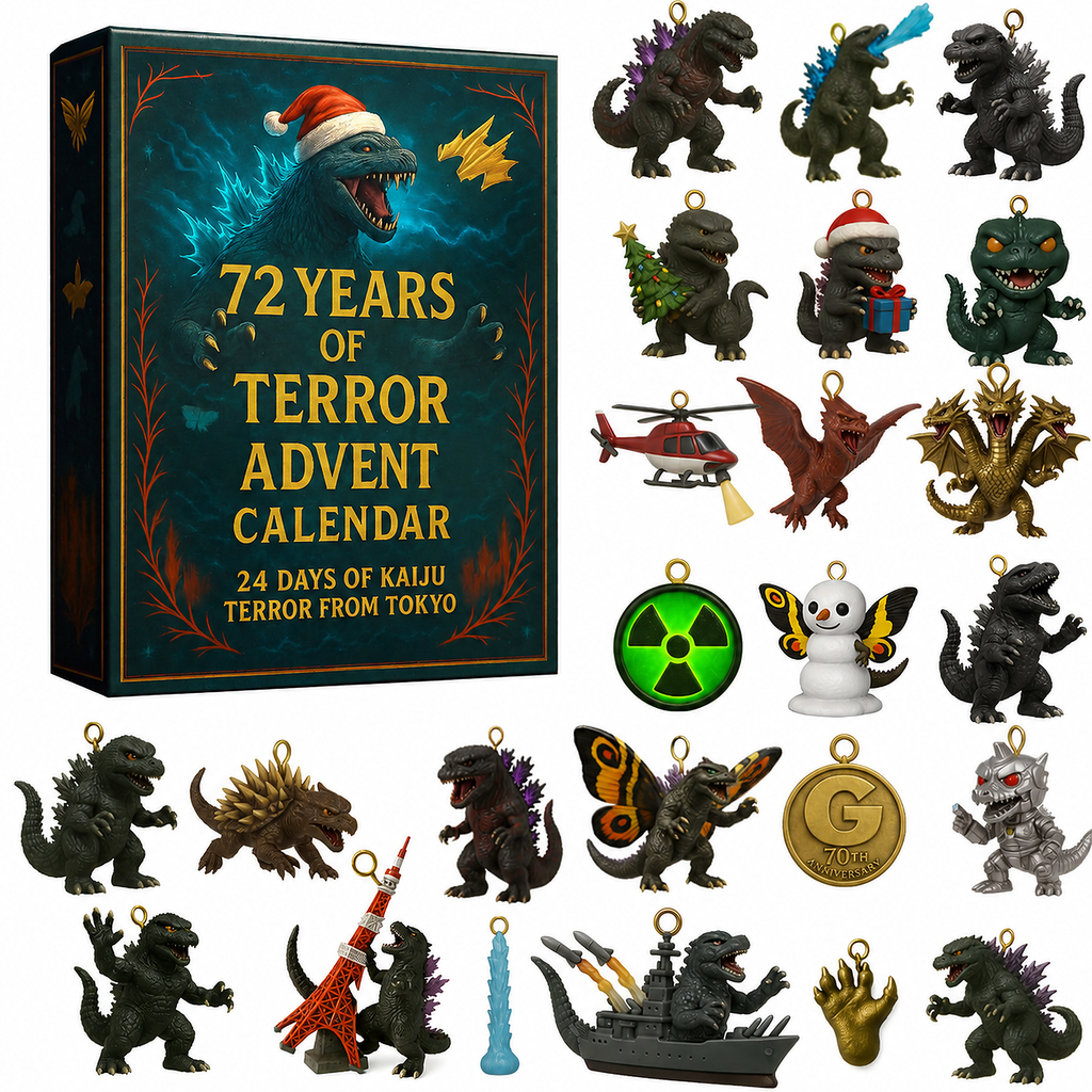 🦖Godzilla Kaiju Advent Calendar. 24‑Day Christmas Countdown Calendar