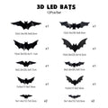 Halloween LED Bat Lights – Glowing Hanging Bats for Party & Yard Decor