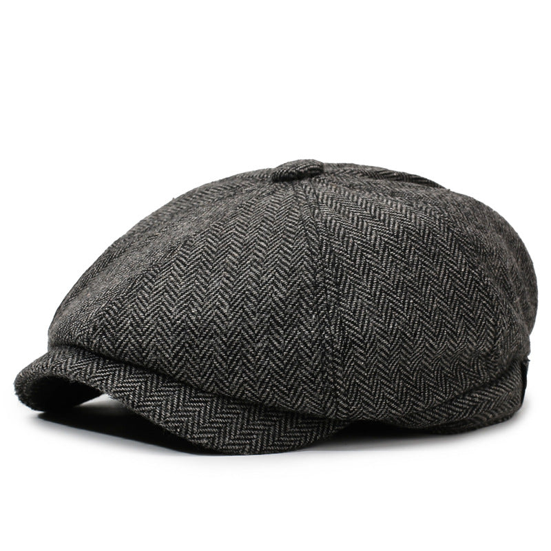 Thomas Shelby Peaky Blinders Immortal Black Tweed Newsboy Cap