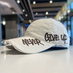 Motivational Never Give Up Baseball Cap