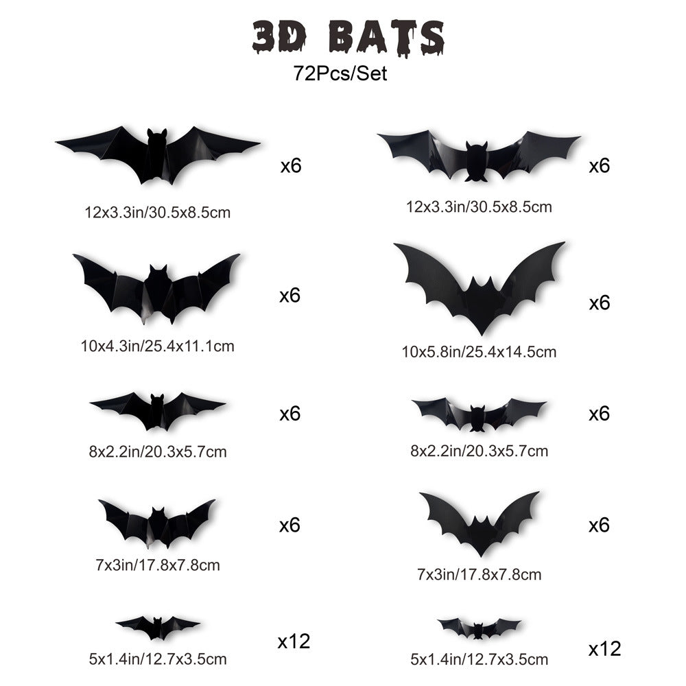 Halloween LED Bat Lights – Glowing Hanging Bats for Party & Yard Decor