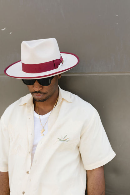 Trendy Simple Personalized Fedora Hat（Customize name）
