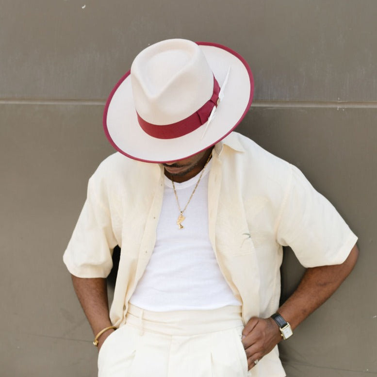 Trendy Simple Personalized Fedora Hat（Customize name）