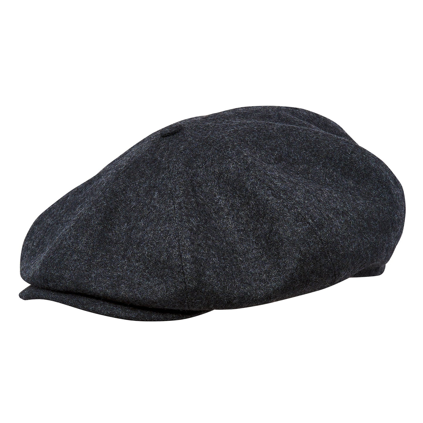 PEAKY BLINDERS Genuine Scottish Harris Tweed 8 Panels Man Cap Black Grey
