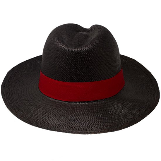 Tango | black Red Band-Women handmade Panama Hats