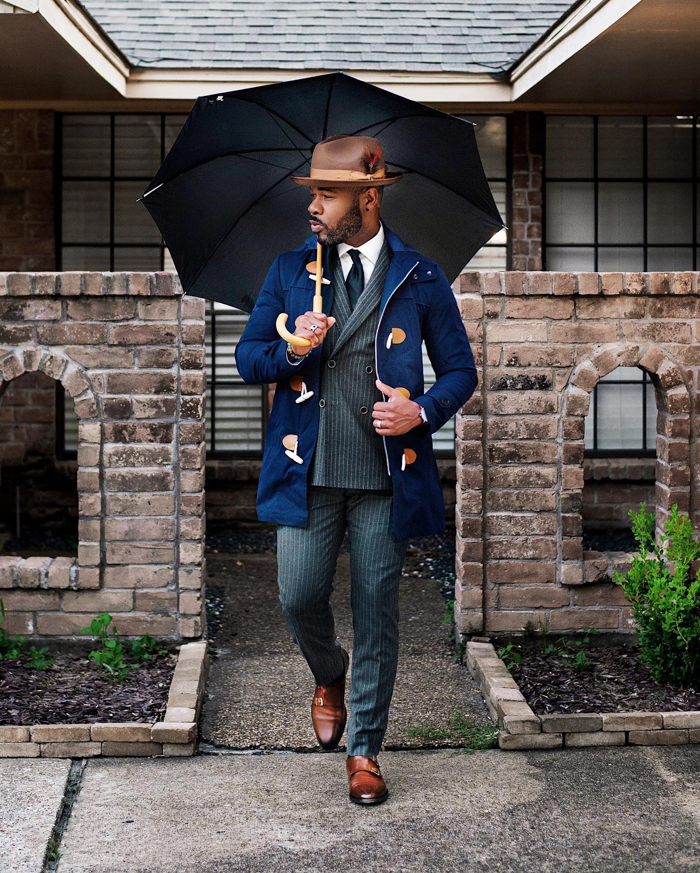 Trilby Fedora – Brown[Fast shipping and box packing]