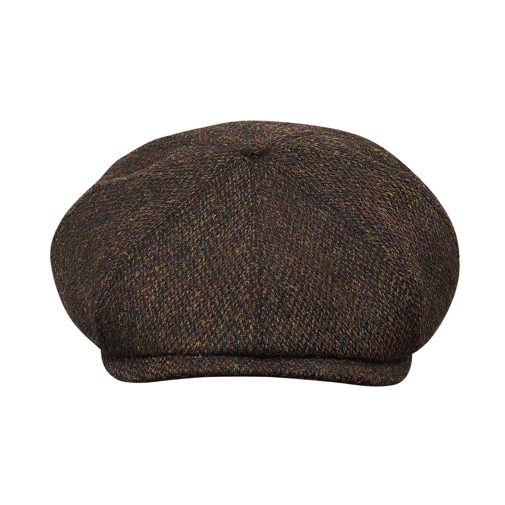 PEAKY BLINDERS Genuine Scottish Harris Tweed 8 Panels Man Cap Brown
