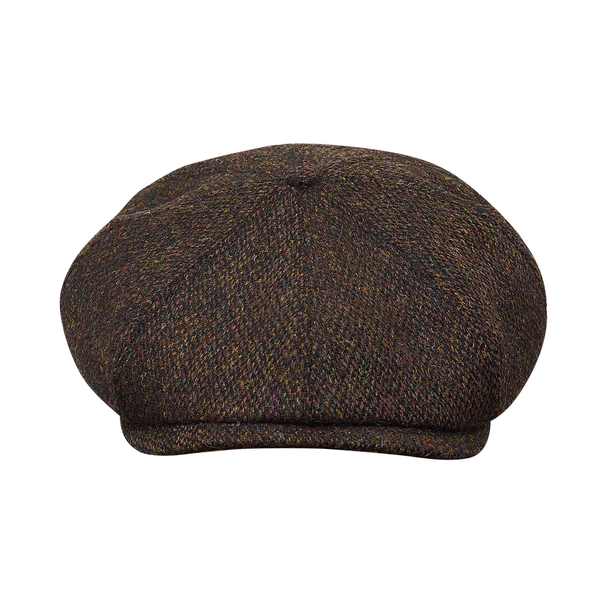 PEAKY BLINDERS Genuine Scottish Harris Tweed 8 Panels Man Cap Brown