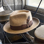 Miller Ranch  4 COLORS- Casablanca - Long Hair Fur Felt Fedora [Fast shipping and box packing]