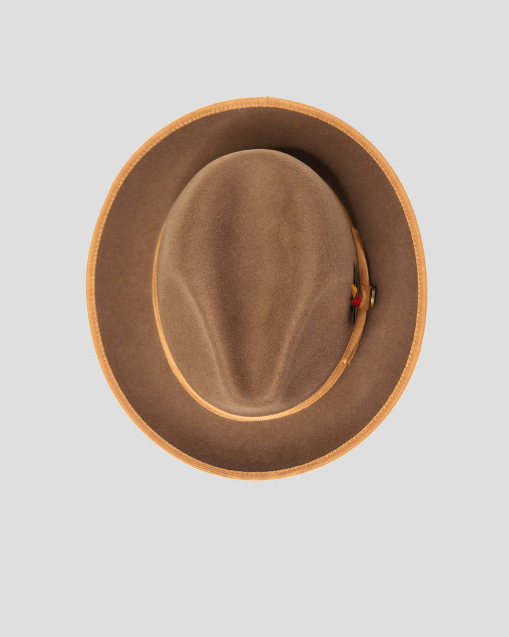 Trilby Fedora – Brown[Fast shipping and box packing]