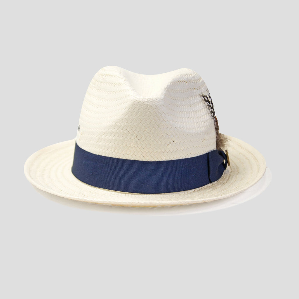 Miller Ranch Straw Trilby Fedora – Ivory[Fast shipping and box packing]