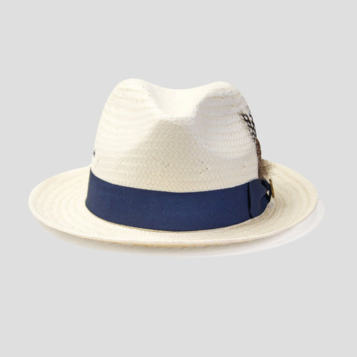 Miller Ranch Straw Trilby Fedora – Ivory[Fast shipping and box packing]