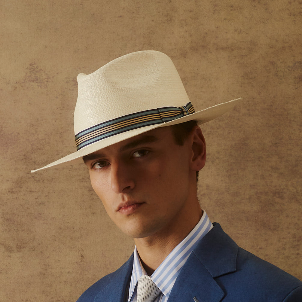 Advanced Original Panama Natural Toquilla Straw | SHACKLETON-Handwoven in Ecuador(HatBox Included)