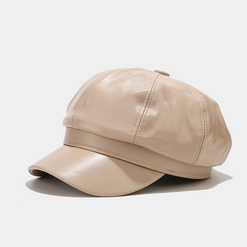 Ladies British Style Retro Casual Solid Color Hat