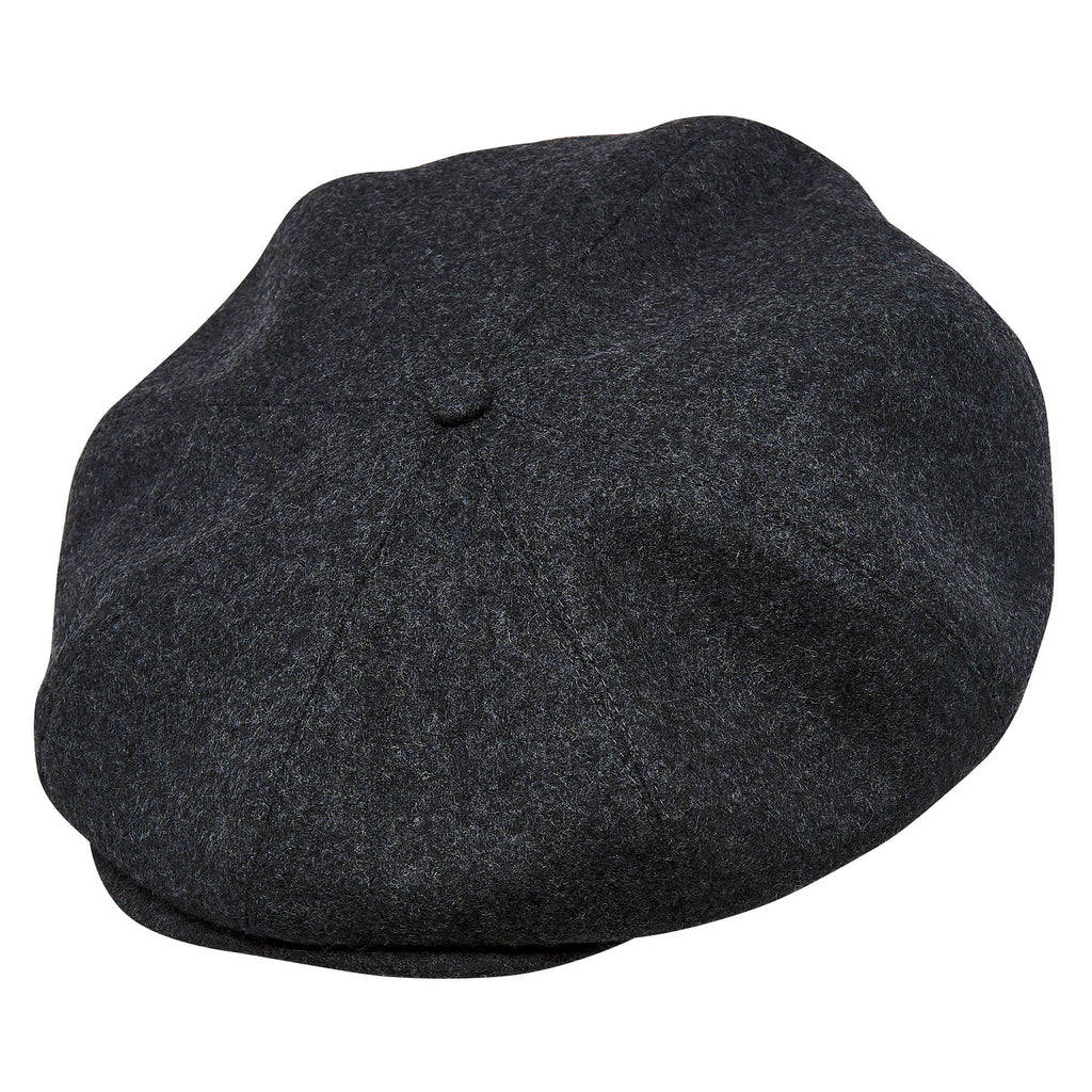 PEAKY BLINDERS Genuine Scottish Harris Tweed 8 Panels Man Cap Black Grey