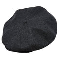 PEAKY BLINDERS Genuine Scottish Harris Tweed 8 Panels Man Cap Black Grey