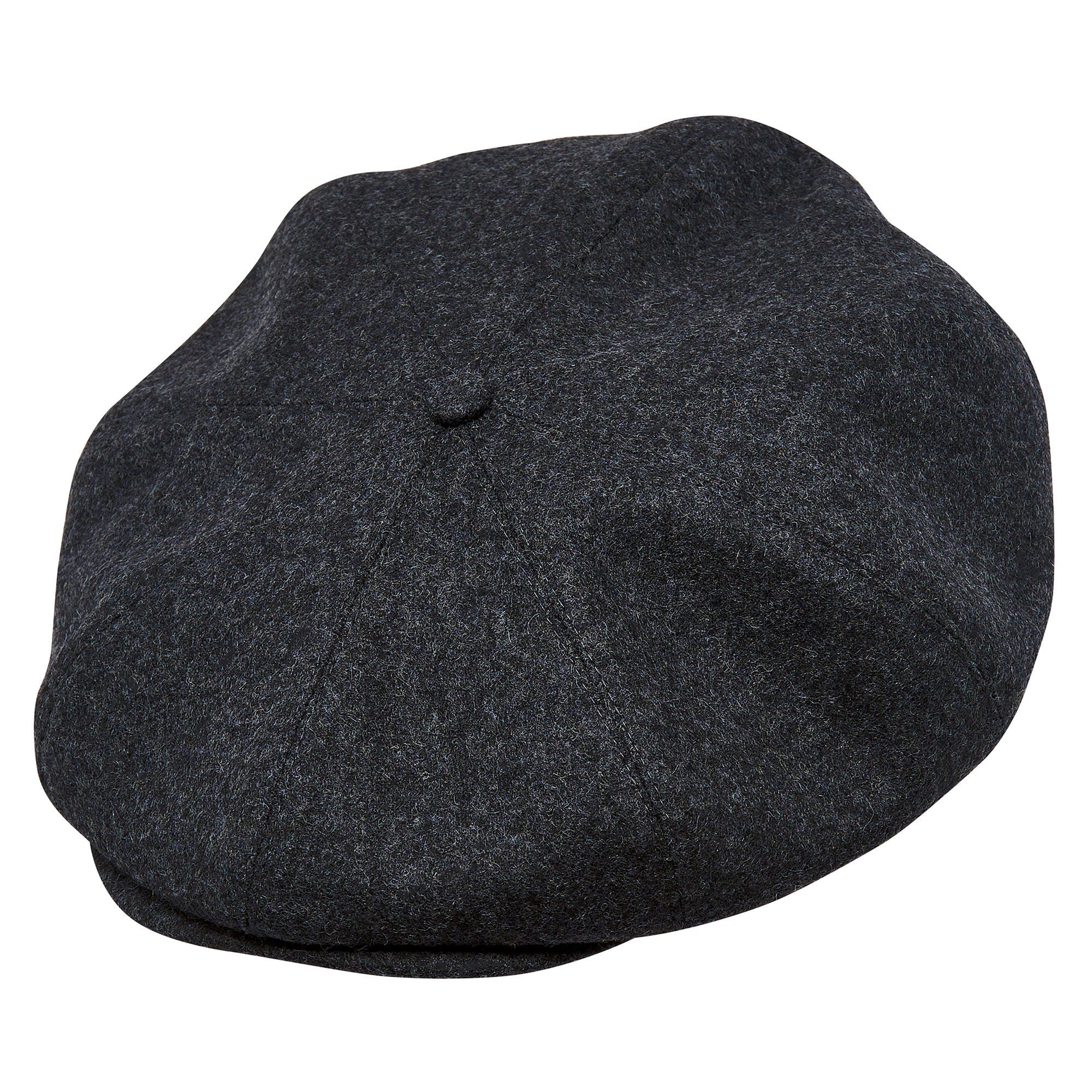 PEAKY BLINDERS Genuine Scottish Harris Tweed 8 Panels Man Cap Black Grey