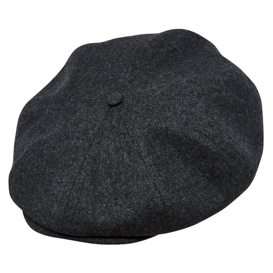 PEAKY BLINDERS Genuine Scottish Harris Tweed 8 Panels Man Cap Black Grey