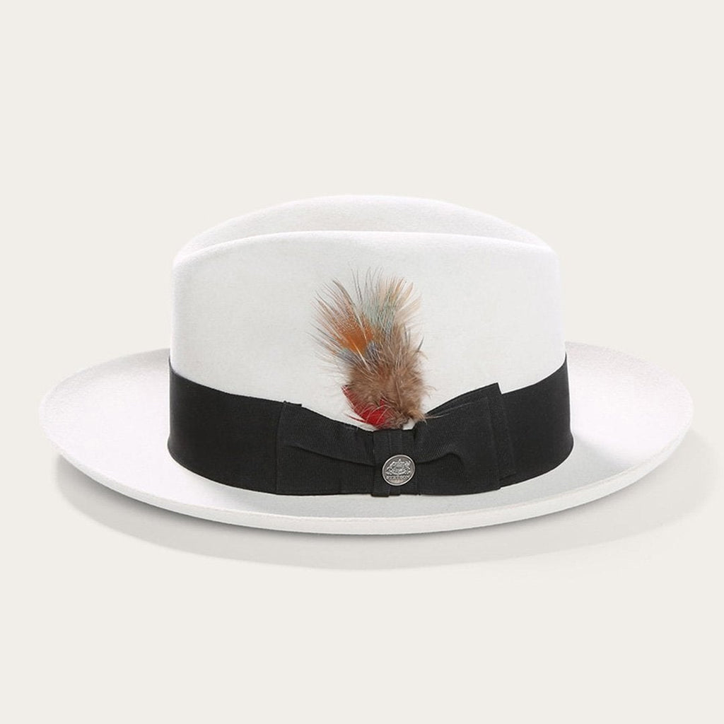 Temple Fedora-White [Fast shipping and box packing]