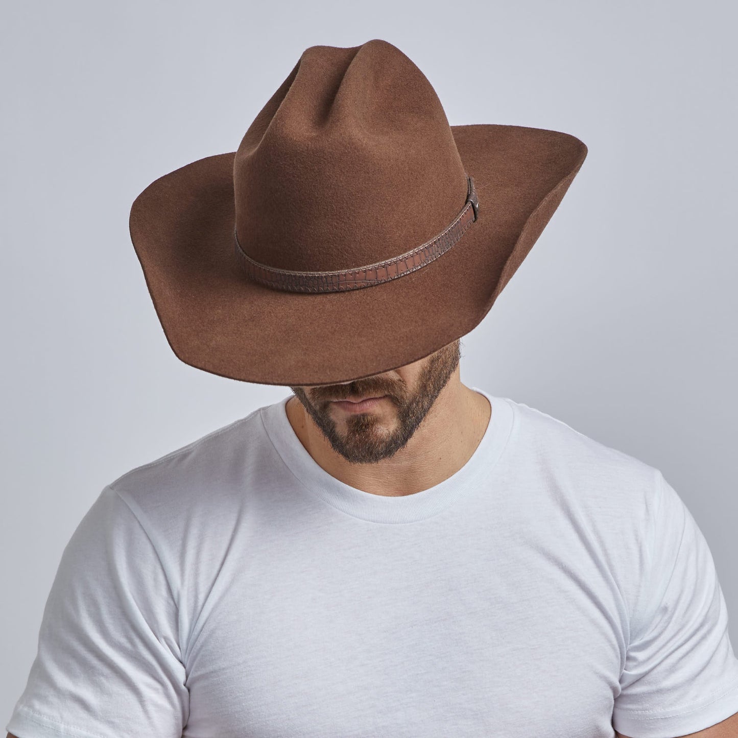 Cattleman - Mens Felt Cowboy Hat - Western Hat Band