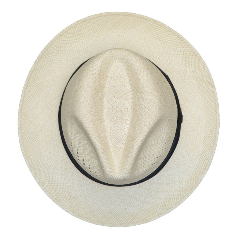 Advanced Original Panama Hat-Natural Straw | Black Band-Handwoven in Ecuador(HatBox Included)