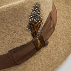Miller Ranch  4 COLORS- Casablanca - Long Hair Fur Felt Fedora [Fast shipping and box packing]