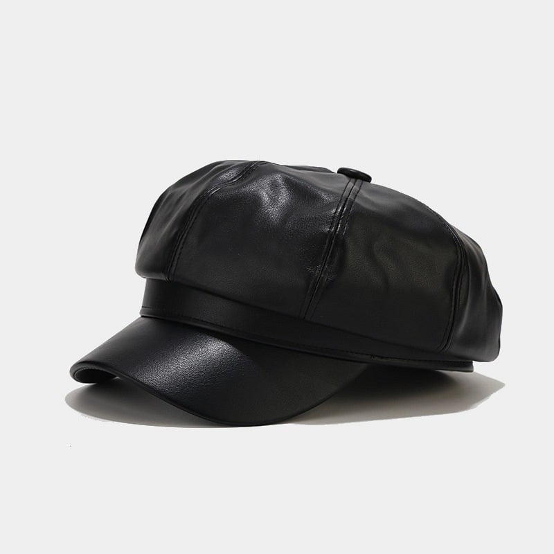 Ladies British Style Retro Casual Solid Color Hat